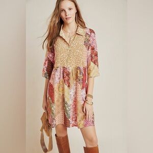 Anthropologie silk dress
